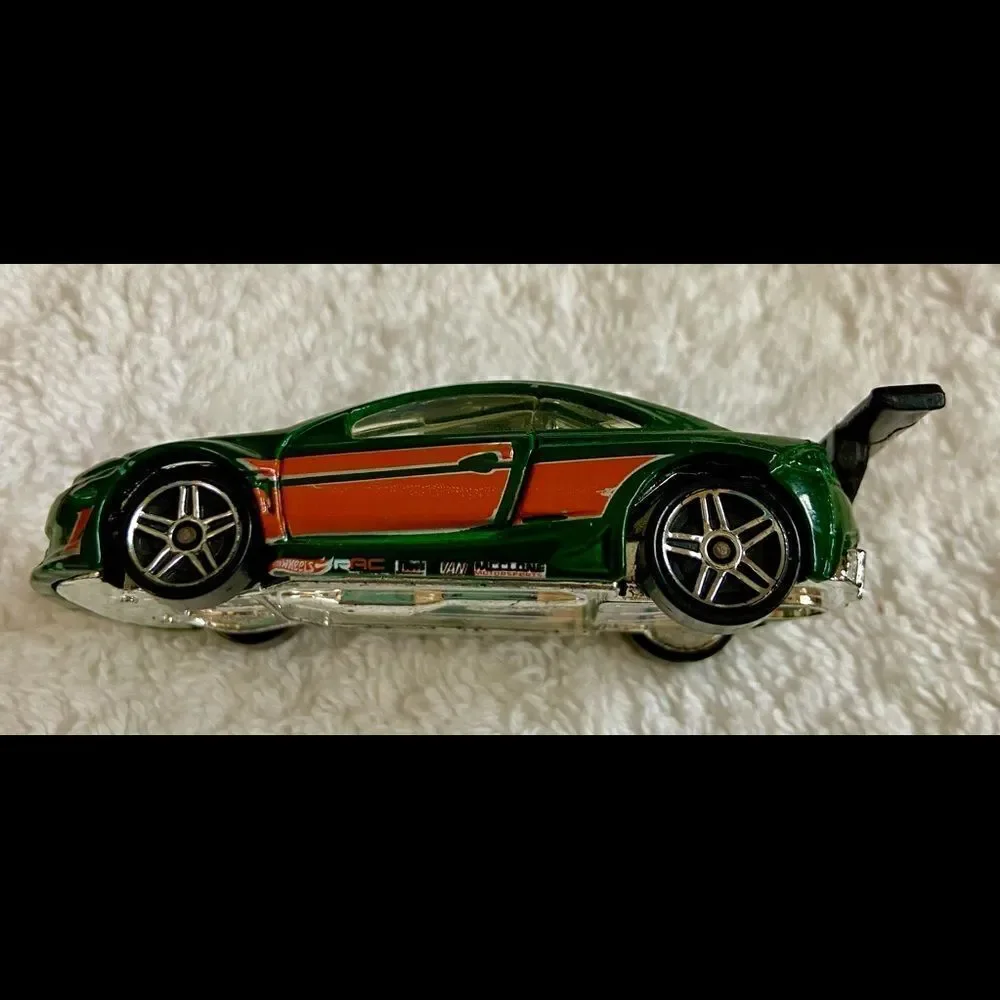 2001 Hotwheels Custom Cougar Green W Clear Hood.